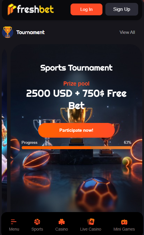 FreshBet Casino mobile